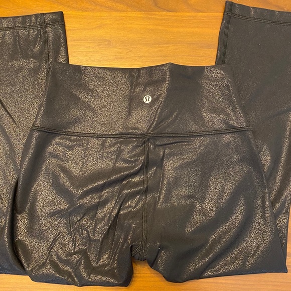 Lululemon Wunder Under High-Rise Black Crop 21” - Picture 2 of 4